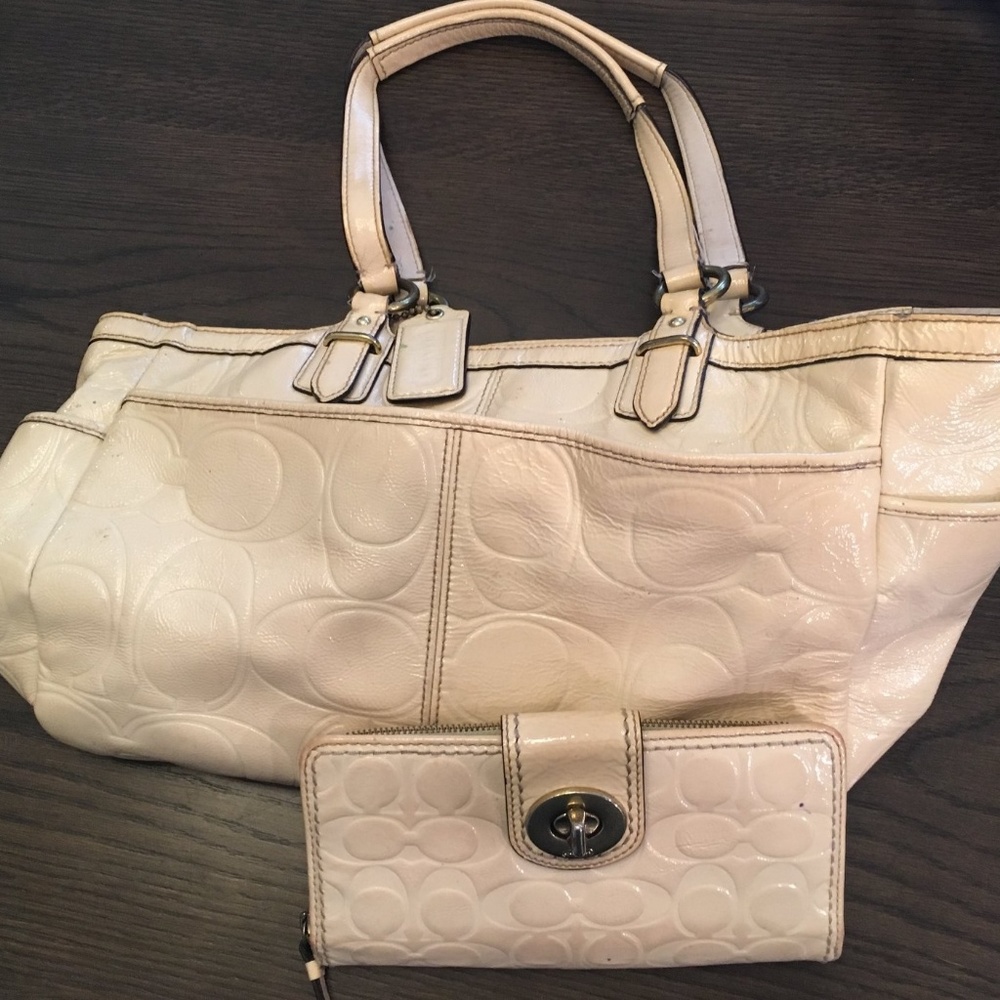 Original Coach Purse and Matching Coach Wallet